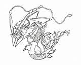 Rayquaza Coloring sketch template