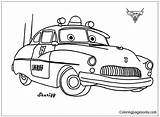 Cars Coloring Pages Sheriff Disney Color Online Pixar Para Printable Kids Getcolorings Colornimbus Salvo Coloringpagesonly sketch template