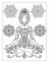 Yoga Meditation Meditative Malvorlagen Colorier Mujeres Colores sketch template