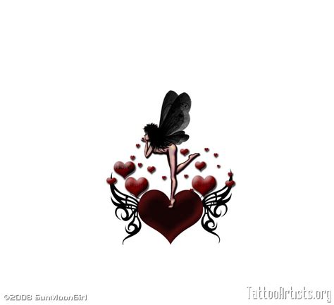 fairyheart tattoo artistsorg fairy heart heart tattoo tattoos