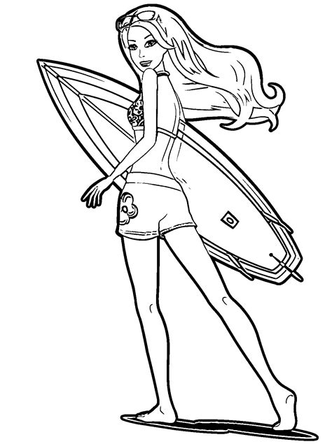 surf coloring pages black  white coloring home