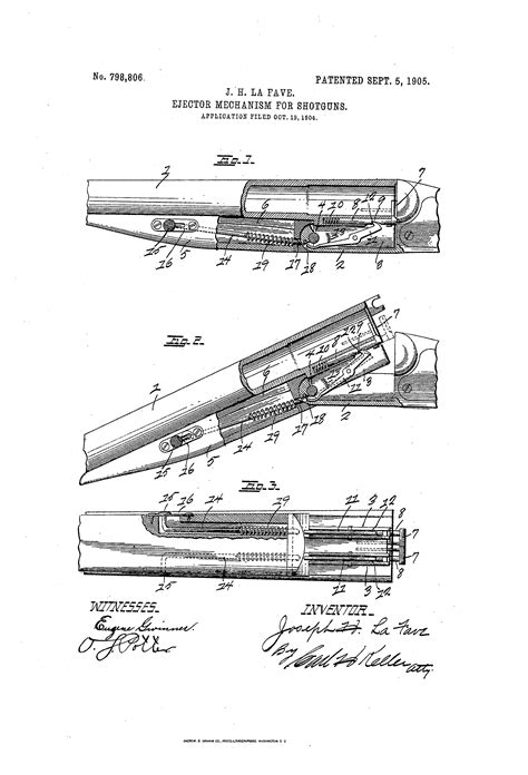 patent  ejector mechanism  shotguns google patents