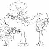 Colorear Mariachis Mariachi Compartan Motivo Disfrute Pretende sketch template