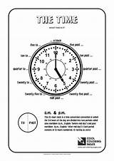 Time Coloring Pages Cool Write sketch template