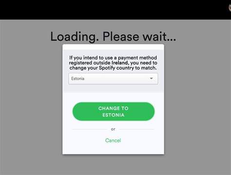 solved  change country page  loading   spotify community