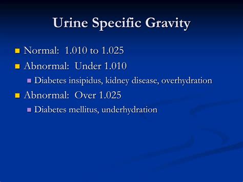 characteristics  normal  abnormal urine powerpoint