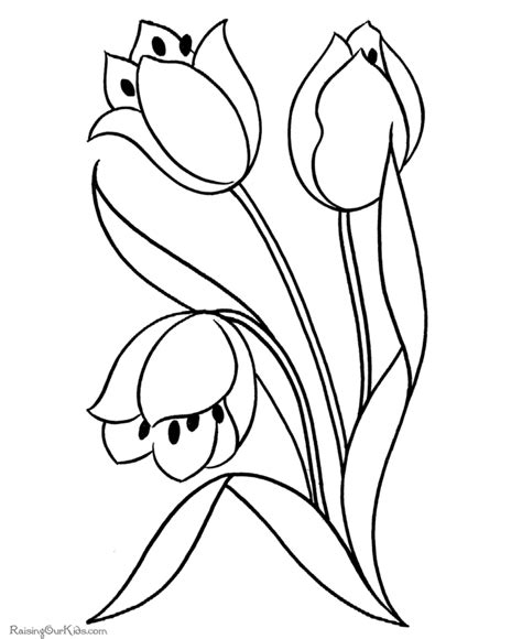 printable flowers coloring pages