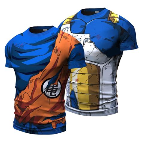 2016 Ball Z Men 3d Dragon Ball Z T Shirt Vegeta Goku Summer Style