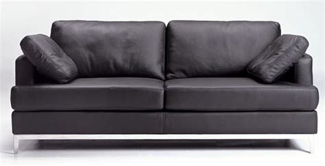 black full leather sofa  included throw pillows shop modern italian  luxury furniture