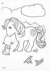G1 Ponies sketch template