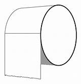 Toilet Paper Clip Roll Coloring Colouring Clipart Cliparts Clipartbest Line Book sketch template