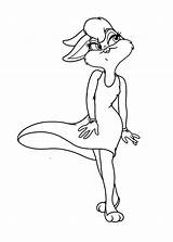Lola Bunny Coloring Pages Looney Tunes Jam Space Color Lol Print Bugs Cartoon Dolls Drawing Printable Beautiful Online Choose Board sketch template