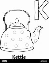 Kettle Alphabet sketch template