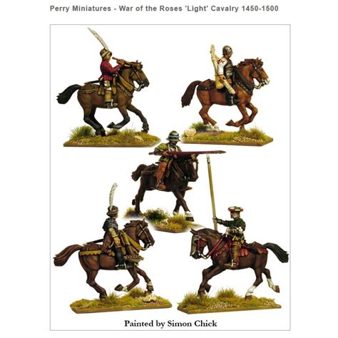 perry miniatures war   roses light cavalry