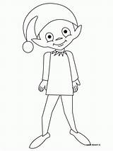 Coloring Elf Shelf Pages Print Printable Comments sketch template