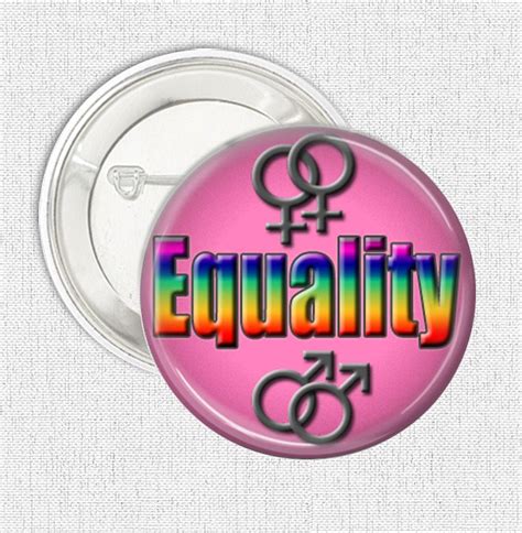 gay pride button badge equality by badgebliss on etsy