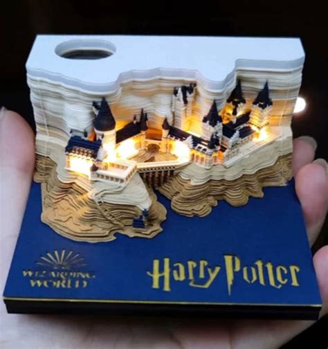 harry potter hogwarts weekly calendar  light effect etsy