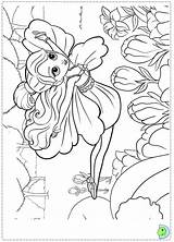 Thumbelina Coloring Dinokids Barbie Close Print sketch template