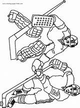 Hockey Coloriage sketch template