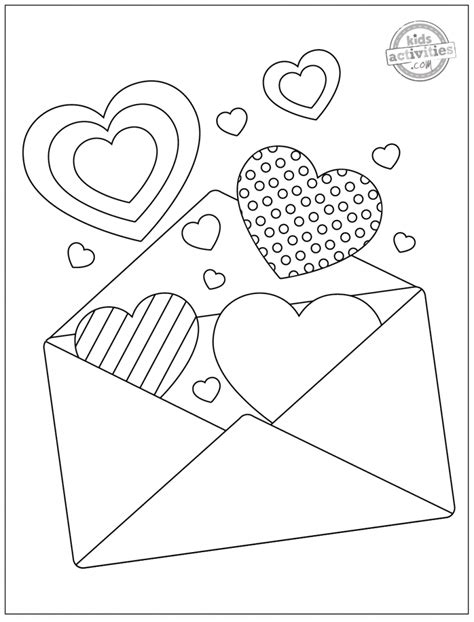 love  hearts coloring pages
