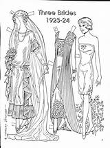 Dolls Paper Ventura Charles Printable Brides Coloring Papel Vintage Three Pages Visit Picasaweb Google sketch template