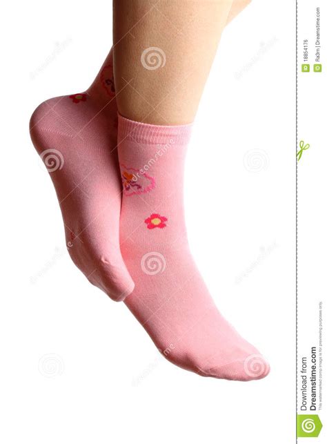 Woman In Pink Socks Royalty Free Stock Image Image 18854176