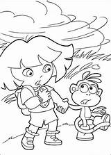 Windy Coloring Pages Printable Dora Color Drawing Explorer Supercoloring Categories sketch template