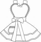 Apron Coloring Drawing Pages Mitt Oven Aprons Own Getdrawings sketch template