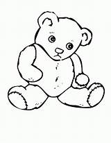Teddy Bear Outline Drawing Coloring Pages Interesting Templates sketch template