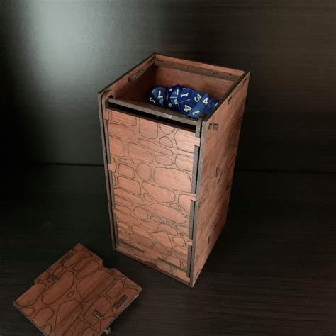 folding dice tower  tray wooden fold  dice tower etsy