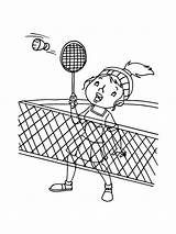 Badminton sketch template