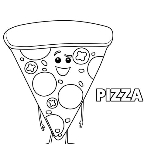 pizza toppings coloring pages  getdrawings