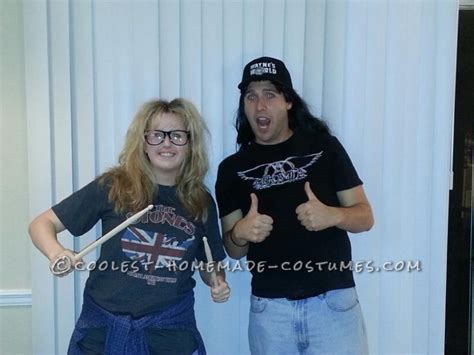 Coolest Homemade Wayne S World Couple Halloween Costume