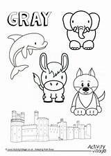 Gray Things Kids Colouring Activities sketch template