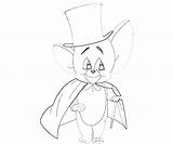 Jerry Mouse Tom Magician Coloring Pages sketch template