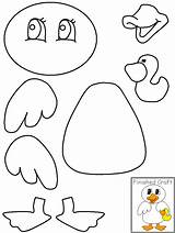 Duck Armar Recortar Worksheets Imagem Etkinlik Plantillas Glue Fieltro sketch template