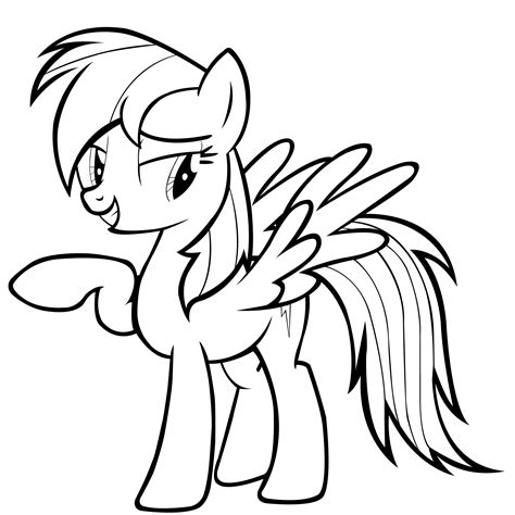 littlr pony rainbow dash coloring pages coloring home