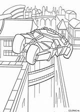 Coloring Pages Batman Gotham City Car Book sketch template