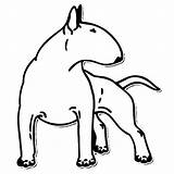 Terrier Bull Outline Sticker Back Dog Stickers Cartoon Drawing Car Funny Looking Decoration Bumper Silver Getdrawings Styling Decals 14cm Accessories sketch template