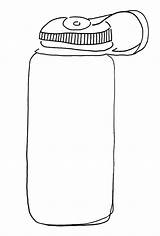 Bottle Water Drawing Carry sketch template