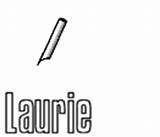 Laurie Graphics Name Picgifs sketch template