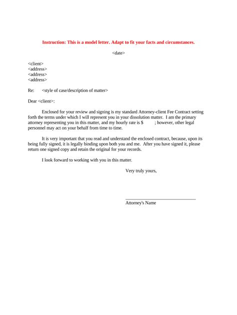 attorney client letter sample  template pdffiller
