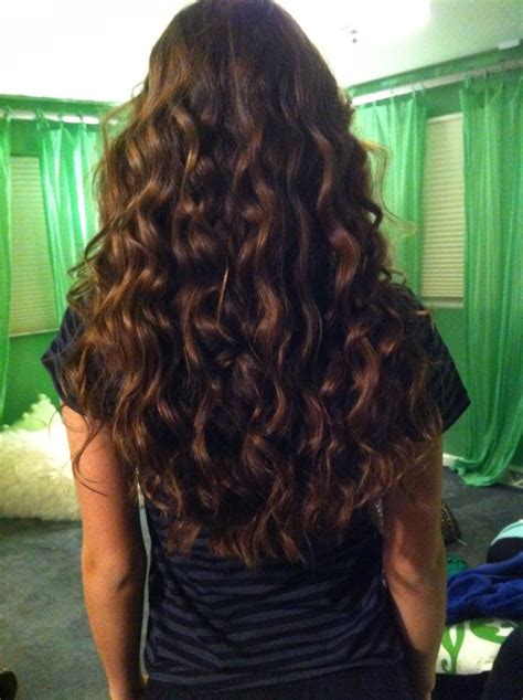 Long Curly Brown Hair Krullen Pinterest Long Curly And Brown Hair
