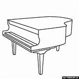 Piano Coloring Van Een Musical Instruments Grand Vleugel Surprise Pages Maken Maak Designlooter Template Thecolor sketch template