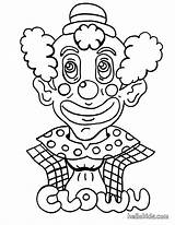 Clown Coloring Pages Color Print Circus Hellokids Characters sketch template