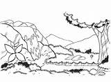 Landschaft Wasserfall Raskrasil sketch template