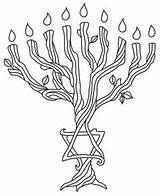 Jewish Menorah Tree Crafts Hanukkah Designs Symbol Embroidery Choose Board sketch template