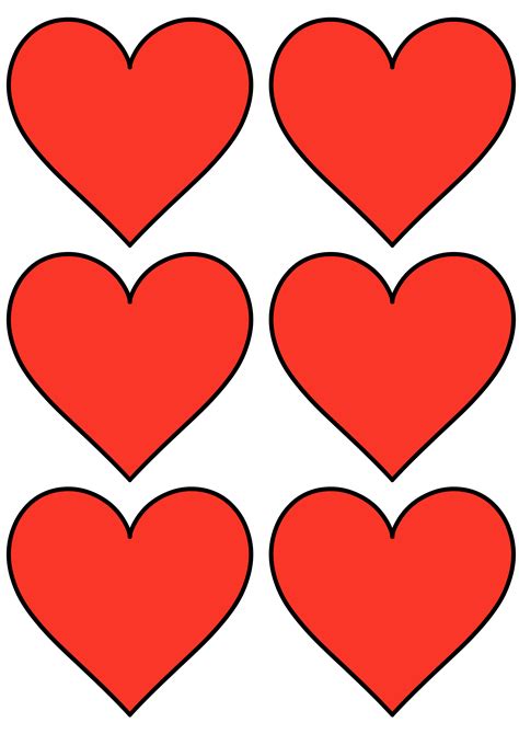 printable heart templates cut outs freebie finding mom