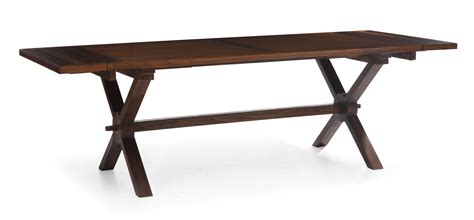 century style wooden extendable dining table