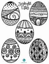 Easter Egg Coloring Zentangle Eggs Zendoodle Pages Patterns Printables Drawings Todaysmama Adult Doodle Kids Zen Doodles Zentangles Tangle Designs Printable sketch template
